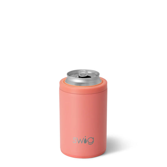 Swig Can & Bottle Cooler Matte Coral