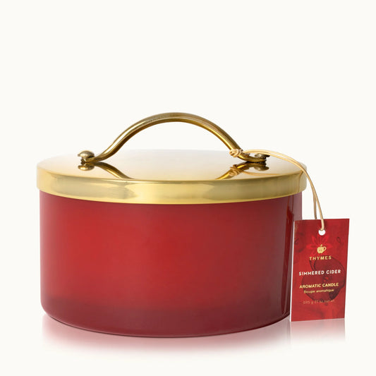 Thymes Simmered Cider Harvest 4 Wick Candle