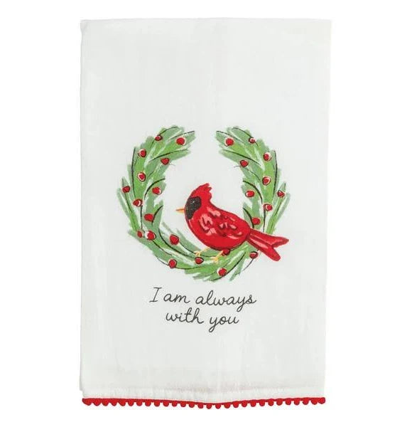 Always With You Cardinal Pom Towel