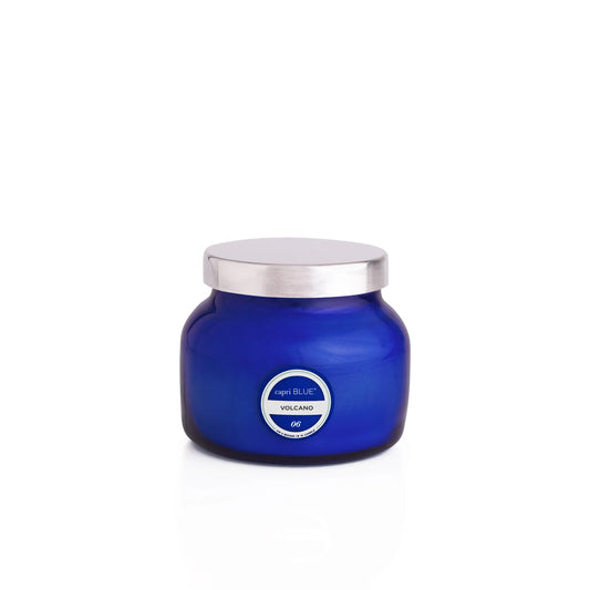 8 oz Petite Blue Jar Volcano
