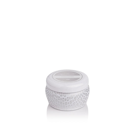 Capri Blue Mini White Tin Volcano